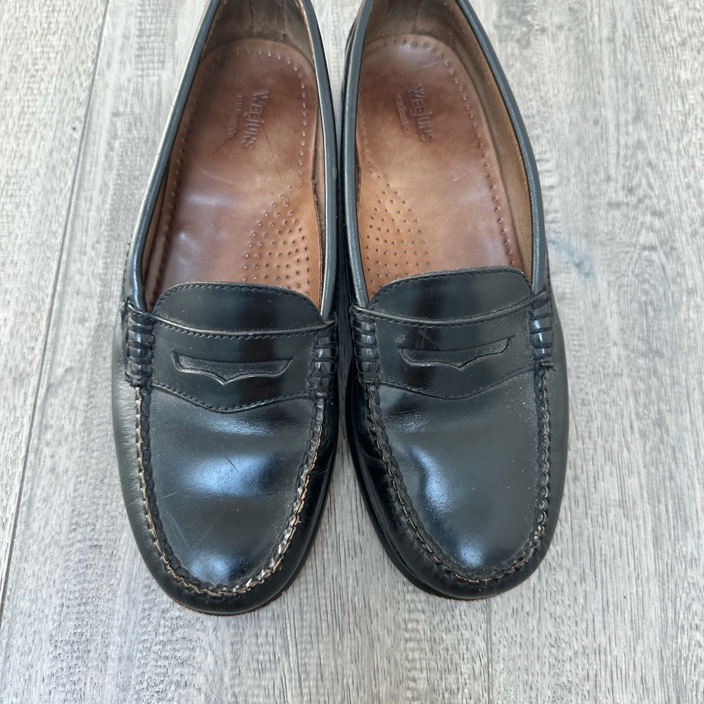 G.H. Bass & Co. Black Leather Loafers